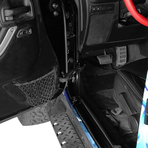 Hooke Road for Jeep Door Limiting Straps with Zipper for 2007-2025 Jeep Wrangler JK JL & 2020-2025 Jeep Gladiator JT, Nylon Front and Rear Door Check Strap Limiter - Pack of 4 in Saudi Arabia