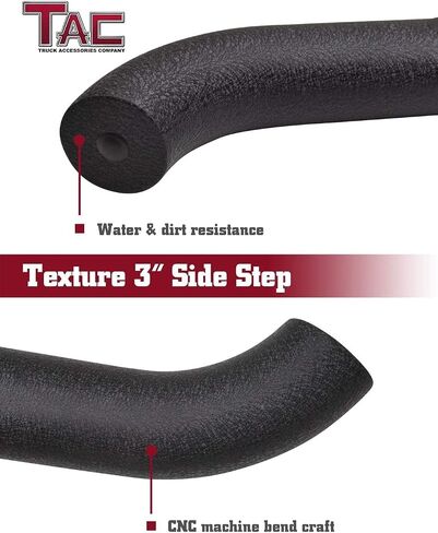 TAC Side Steps Running Boards Compatible with 2017-2025 Honda Ridgeline Truck Pickup 3" Texture Black Side Bars Nerf Bars Off Road Accessories in Saudi Arabia