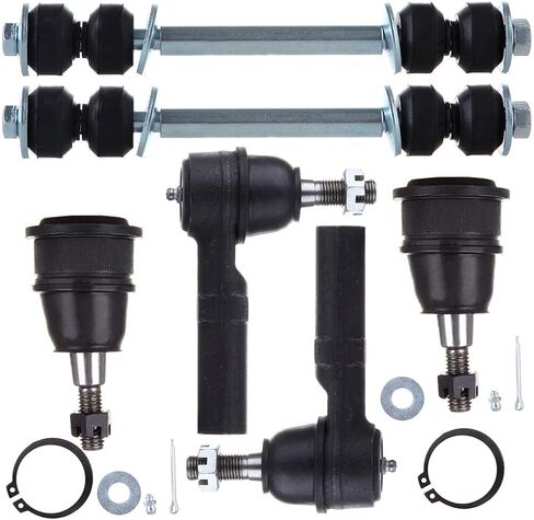 ECCPP 6PC Upper Ball Joint Outer Tie Rod End Sway Bar End Link Compatible with 2003-2015 for Chevy Express 3500 2003-2015 for GMC Savana 3500 ES3609 K6694 K8848 Suspension Kit in Saudi Arabia