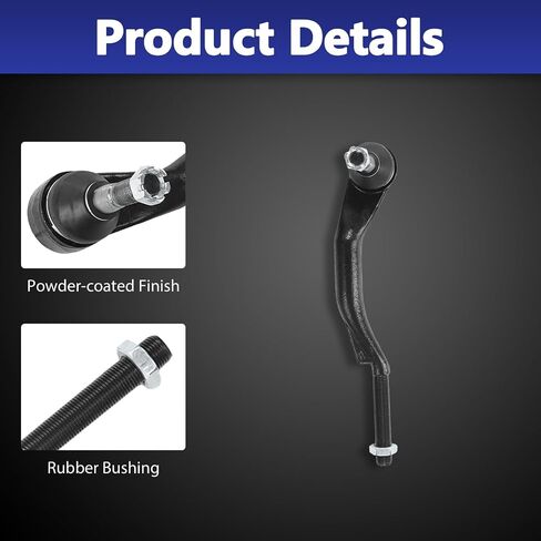 Tie Rod, Replacement For Steering Inner Outer Tie Rod Boot Kit Compatible With 2003-2009 Chevrolet Trailblazer, 2003-2009 GMC ENVOY - 6 Pcs in Saudi Arabia