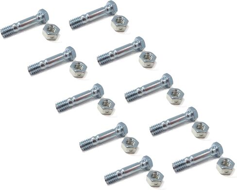 The ROP Shop | (Pack of 10) Shear Pin Bolt & Nut for Ryobi, Yard Machines Two-Stage Snowblower in Saudi Arabia
