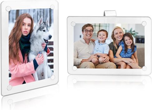 1 Pcs Car Sun Visor Photo Holder, Universal Magnetic Photo Clip, Double Sided Acrylic Fridge Magnetic Frame Clear Magnet Picture Frame, 2.36 x 3.54 Inch in Saudi Arabia