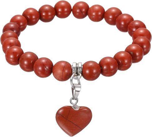 PATIKIL Crystal Beaded Bracelet for Women Natural Gemstone Heart Friendship Bracelet for Birthday in Saudi Arabia