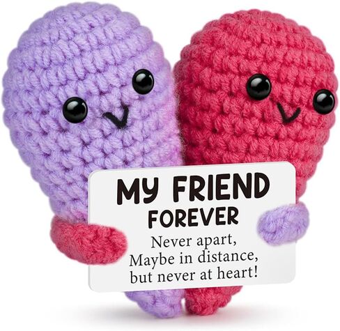 Funny crocheted birthday gifts for women, friendship gifts, teen girls, handmade knitwear, emotional support in Saudi Arabia