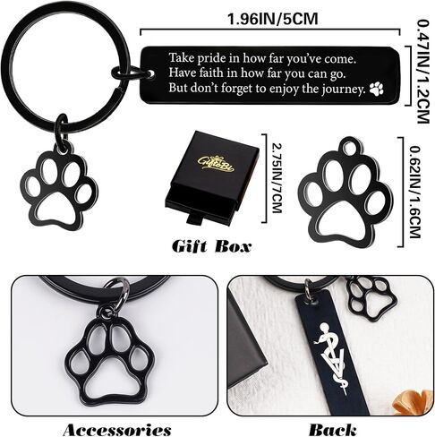 Veterinarian Gifts Keychain Men Women, Appreciation Keyring for Veterinary Assistant, Thank You Key Chain for Vet Tech in Saudi Arabia