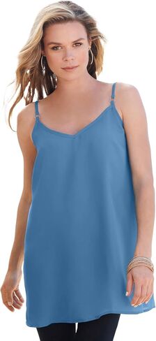 Roaman's Women's Plus Size V Neck Cami in Saudi Arabia