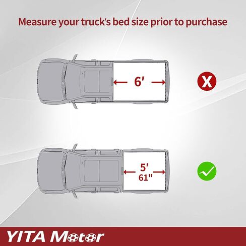 غطاء تونيو ناعم ثلاثي الطي من YITAMOTOR يناسب سرير Ford Ranger 5ft 2019 2020 2021 2022 2023 2024، تركيب بدون جهد in Saudi Arabia