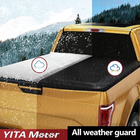 غطاء تونيو ناعم ثلاثي الطي من YITAMOTOR يناسب سرير Ford Ranger 5ft 2019 2020 2021 2022 2023 2024، تركيب بدون جهد in Saudi Arabia