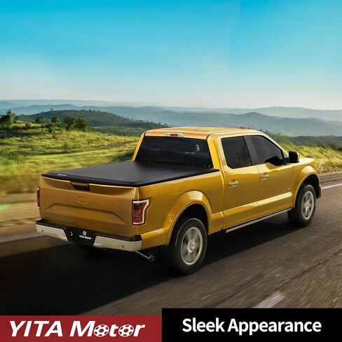 غطاء تونيو ناعم ثلاثي الطي من YITAMOTOR يناسب سرير Ford Ranger 5ft 2019 2020 2021 2022 2023 2024، تركيب بدون جهد in Saudi Arabia