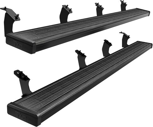 لوحات تشغيل TAC Spear متوافقة مع 2007-2021 Toyota Tundra CrewMax 6 بوصات جانبية للسكك الحديدية Nerf Bar ملحقات شاحنة من الألومنيوم هيكل عرض أسود وقمة ناعمة خفيفة الوزن قطعتان in Saudi Arabia
