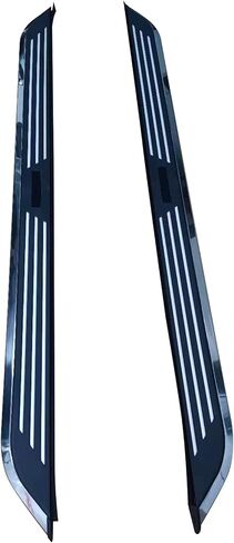 Black Horse Pinnacle Running Boards Black & Silver Compatible with 2016-2022 Honda Pilot|2019-2022 Honda Passport|2017-2023 Honda Ridgeline-PIPI70 in Saudi Arabia