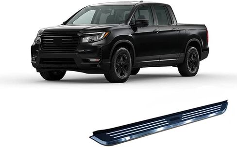 Black Horse Pinnacle Running Boards Black & Silver Compatible with 2016-2022 Honda Pilot|2019-2022 Honda Passport|2017-2023 Honda Ridgeline-PIPI70 in Saudi Arabia