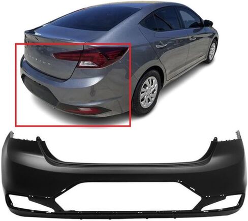 FitParts Compatible With Rear Upper Bumper Cover 2019 2020 Hyundai Elantra Sedan HY1100235 Eco Essential GLS Limited Luxury Preferred SEL SE Sport Ultimate Value 19-20. Ready to paint. 86611F3500 in Saudi Arabia