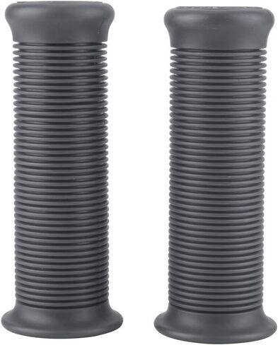 Akozon Handle Grip Pair of 1inch 25mm/1.1inch 28mm Universal Motorcycle Non Slip Stripe Vintage TPU Handle Handlebar Grip Fit for Most of Motorcycles (Dark Grey) in Saudi Arabia