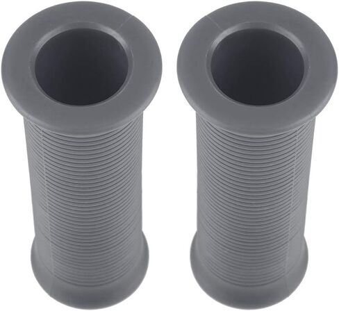 Akozon Handle Grip Pair of 1inch 25mm/1.1inch 28mm Universal Motorcycle Non Slip Stripe Vintage TPU Handle Handlebar Grip Fit for Most of Motorcycles (Dark Grey) in Saudi Arabia