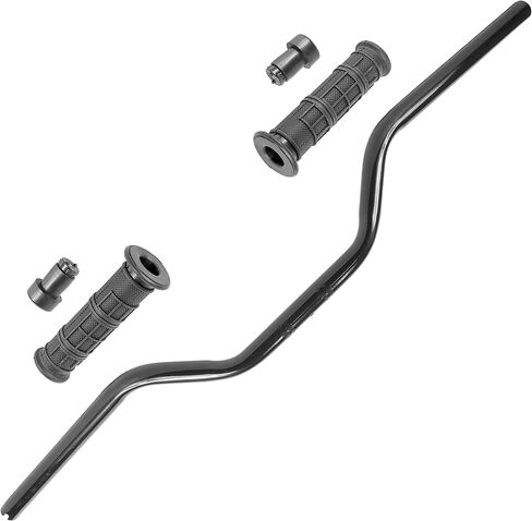 Caltric Black Handlebar with Grip End Compatible with Can-am Outlander 850 / MAX 850 4x4 2016 2017 2018 2019 2020 in Saudi Arabia