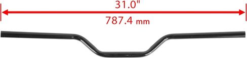 Caltric Black Handlebar with Grip End Compatible with Can-am Outlander 850 / MAX 850 4x4 2016 2017 2018 2019 2020 in Saudi Arabia