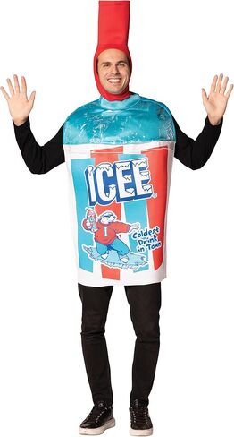 Rasta Imposta Icee Blue Costume Dress Up Cosplay Prop Mens Womens Slurpee Slushy Slush Puppie Halloween Costumes, Adult One Size in Saudi Arabia