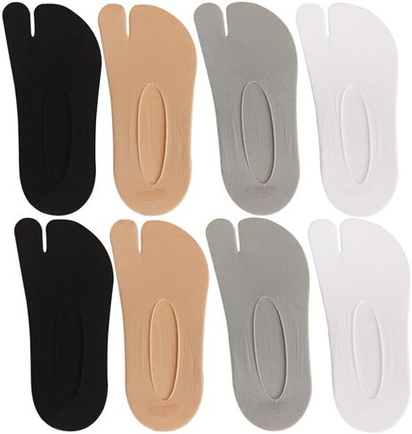 VALICLUD Split Toe Socks Flip Comfortable Summer Socks Flop Socks Tabi Split Toe Socks Elastic Anti Slip Socks No Show Sandal Sock Breathable for Women Men 4 Pairs in Saudi Arabia