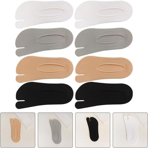 VALICLUD Split Toe Socks Flip Comfortable Summer Socks Flop Socks Tabi Split Toe Socks Elastic Anti Slip Socks No Show Sandal Sock Breathable for Women Men 4 Pairs in Saudi Arabia