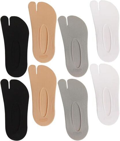 VALICLUD Split Toe Socks Flip Comfortable Summer Socks Flop Socks Tabi Split Toe Socks Elastic Anti Slip Socks No Show Sandal Sock Breathable for Women Men 4 Pairs in Saudi Arabia