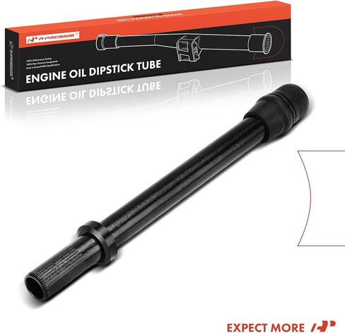 A-Premium Engine Oil Dipstick Tube Compatible with Volkswagen Jetta 1999-2015, Passat 1998-2008, Golf City, Golf R, Beetle, Eos, GTI & Audi A4 Quattro, A3 Quattro, TT Quattro, Lower in Saudi Arabia