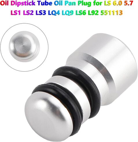 Areyourshop Oil Dipstick Tube LS Engine Oil Pan Plug 551113 for LS1/LS3/LT1/LQ4 LQ9 LS6 L92 L99 L33 LR4 L82 L83 L84 L86 L87 LT1 L8B & All LS/LT Engines (5.7L 6.0L 6.2L),Silver in Saudi Arabia