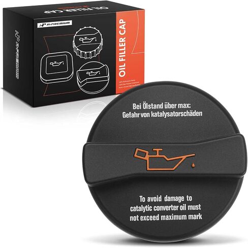 A-Premium Engine Oil Filler Cap Oil Cap Compatible with Volkswagen Jetta, Passat, Golf, Tiguan, Beetle, CC, Touareg, Eos, Atlas Cross Sport, Rabbit, Scirocco & Audi A4 A5 A6 A3 A7 A8 TT RS Quattro, Q7 in Saudi Arabia