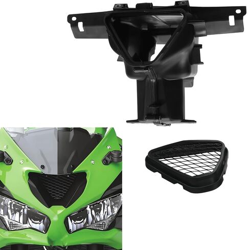 TCT-MOTORPARTS Ram Air Duct Fits for Kawasaki Ninja ZX6R ZX-6R ZX636 ABS 2019-2025 in Saudi Arabia