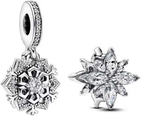 Christmas Tree Snowman Reindeer Snowflake Charms for Bracelets Dangle Charm for Women 925 Sterling Silver in Saudi Arabia