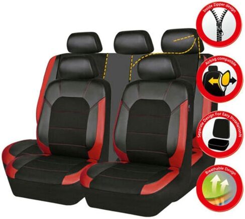 Car Seat Covers for Hyundai Santa Fe 2018 2019 2020 2021 2022 2023 2024, Seat Covers Protectors Cushion Set Waterproof Breathable Washable Easy Fit,B in Saudi Arabia