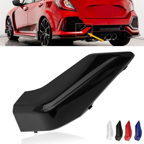 Rear Bumper Tow Hook Cover Cap, Fit for Honda Civic Hatchback 2017 2018 2019 2020 2021, Replace# 71506-TGG-A00 (Crystal Black Pearl) in Saudi Arabia