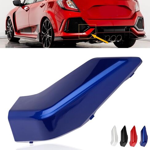 Rear Bumper Tow Hook Cover Cap, Fit for Honda Civic Hatchback 2017 2018 2019 2020 2021, Replace# 71506-TGG-A00 (Crystal Black Pearl) in Saudi Arabia