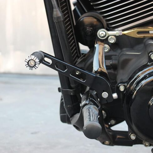 POWER JAMES 6.5 Inch Long Gold Clutch Shift Lever Shifter for Harley 09-17 Dyna FX Softail, 18-Later FLDE, FLFB/S, FLSL, FLHC/S,FLSB,FXBR/S Models (Gold) in Kuwait