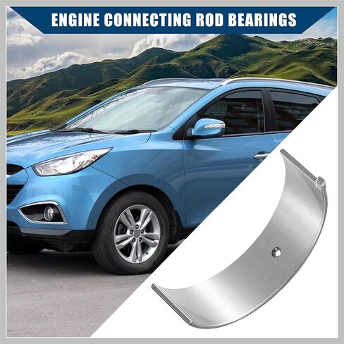23060-2G100 / Engine/Connecting Rod Bearing for Hyundai Sonata 2006-2011 for Hyundai Tucson 2010-2013 / C Rod Bearing/Metal / 8 Pcs/Silver Tone Replacement Car Parts in Saudi Arabia