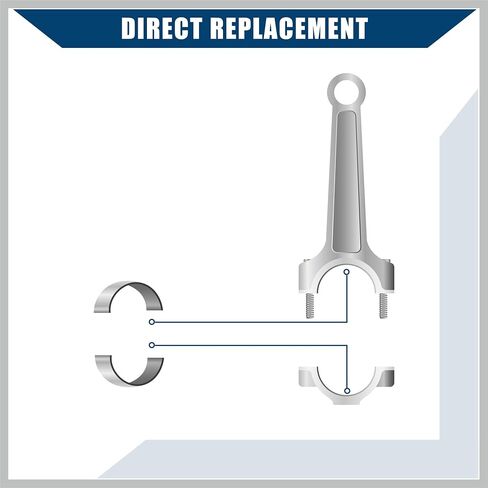 23060-2G100 / Engine/Connecting Rod Bearing for Hyundai Sonata 2006-2011 for Hyundai Tucson 2010-2013 / C Rod Bearing/Metal / 8 Pcs/Silver Tone Replacement Car Parts in Saudi Arabia