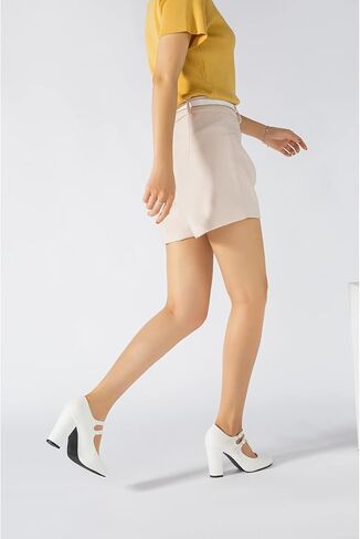 Women's Mary Jane Pumps, Double Strap, Chunky Block High Heel, Round Toe, 3.54 Inch Dress Shoes in Saudi Arabia