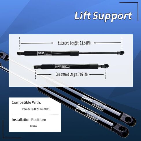 Front Hood Lift Supports Shock Struts Gas Spring for Infiniti Q50 2014-2019 from 11/2014 in Saudi Arabia