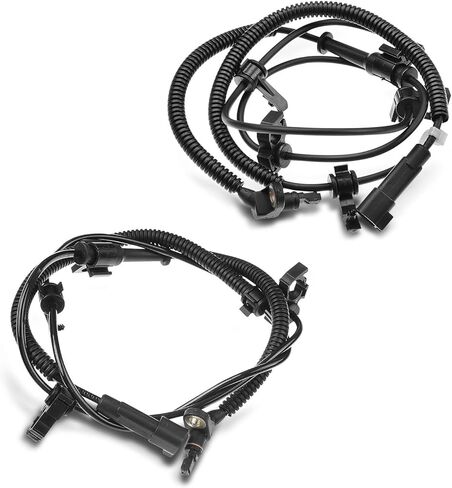 Set of 2 Front (Left+Right) ABS Wheel Speed Sensors, Fits for 2002-2007 Jeep Liberty, Replaces OEM 52128695AA, 52128694AF, 10307 in Saudi Arabia