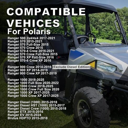 3 Point Adjustable Retractable Belts Assembly For Polaris Ranger 500 570 2015-2021 Ranger 900 2014-2019 Ranger 1000 2017-2025 Ranger Diesel 1000 2015-2018 Ranger ETX EV HDPTO 2015-2024 2635118 2638785 in Saudi Arabia