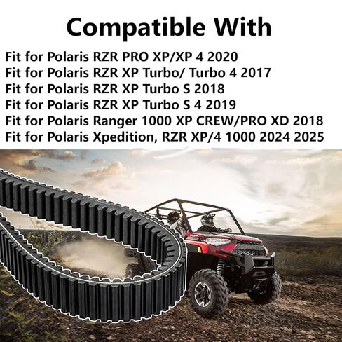 استبدال حزام القيادة 3211186 متانة 5 طبقات، حزام محرك مقاوم للحرارة متوافق مع Polaris Ranger 1000 XP، Polaris Xpedition، RZR XP/ 4 1000 قابض نقل الحركة in Kuwait