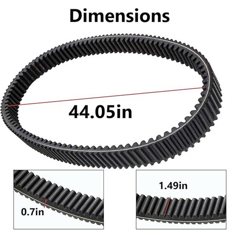 استبدال حزام القيادة 3211186 متانة 5 طبقات، حزام محرك مقاوم للحرارة متوافق مع Polaris Ranger 1000 XP، Polaris Xpedition، RZR XP/ 4 1000 قابض نقل الحركة in Kuwait