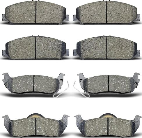 Front Rear Brake Pads Compatible with 2008-2015 Nissan Titan,for 2007-2015 Nissan Armada,for 2007-2010 Infiniti QX56 (D1041 D1509) in Saudi Arabia