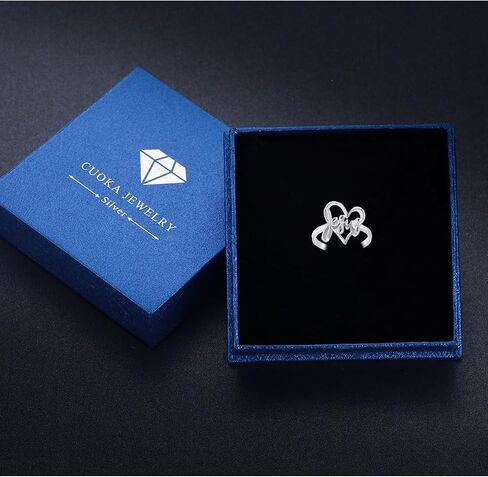 Cuoka 925 Sterling Silver Hummingbird Rings, Hypoallergenic Dripping Oil Hummingbird and Flower Ring Jewelry Mother Day present for Mom Girlfriend with Box in Kuwait