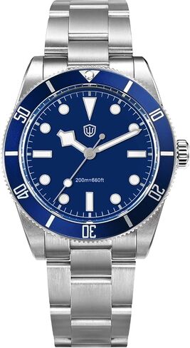 watchdives WD7922 BB54 Mens Watch, VH31 Sweep Second Quartz Watches 37mm Sapphire Crystal Luxury Wrist Watch 20Bar Diver Watches for Men in Saudi Arabia