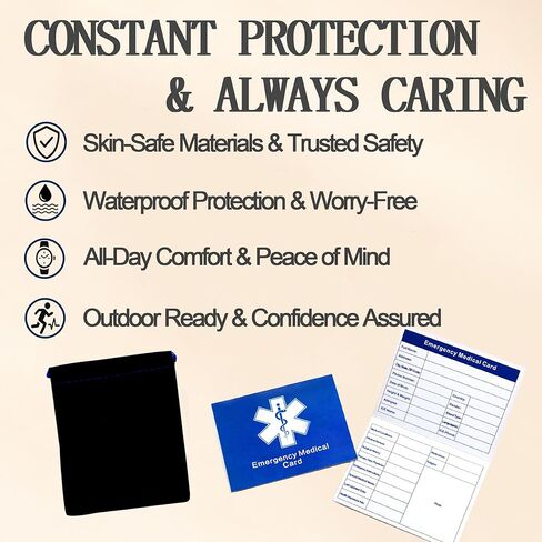 Medical Alert Bracelets Men’s Braided PU Leather Cross Design Laser Engraved Medical ID Waterproof Lightweight Suitable for Outdoor Sports Daily Wear Multiple Condition Customizable in Saudi Arabia