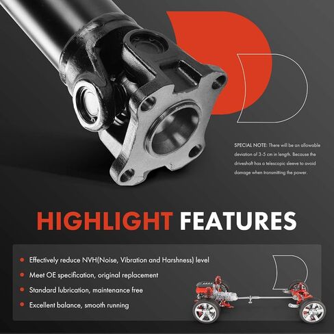 A-Premium Front Complete Drive Shaft Prop Shaft Driveshaft Assembly Compatible with Nissan Armada 2017-2018 & Infiniti QX80 2014-2019, QX56 2011-2013, Replace# 372005X00A in Saudi Arabia