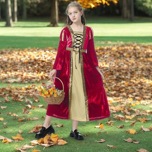 LMYOVE Medieval Princess Costume for Girls Renaissance Faire Dress Up Halloween Cosplay in Saudi Arabia