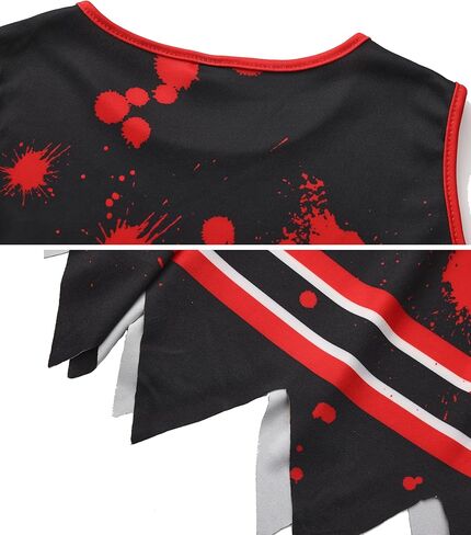 Cheerleader Dress Costume For Girl Full Set Dress Halloween Accessories in Kuwait