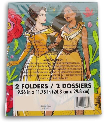 Making the Grade Character Folder for Back to School - 3-Hole 2-Pocket Portfolio Folders (Princess Adventure Gals) in Kuwait